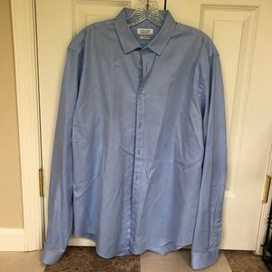 Zara Man Slim Fit Blue Button Down